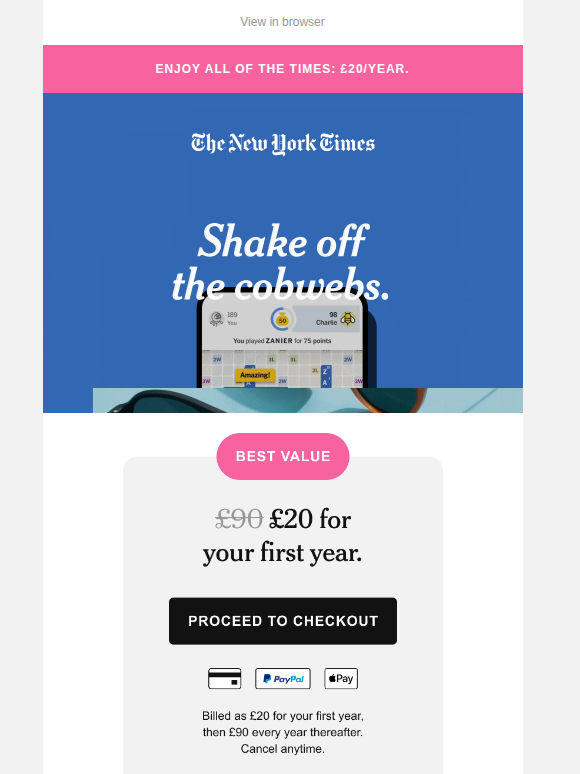 Stay curious. And current. Save: £20/year.