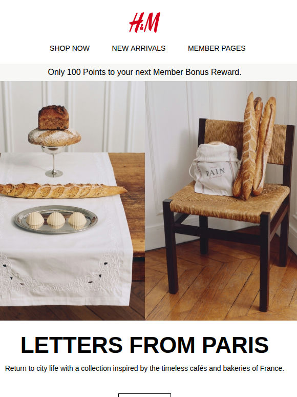 New in: Parisian-style tableware