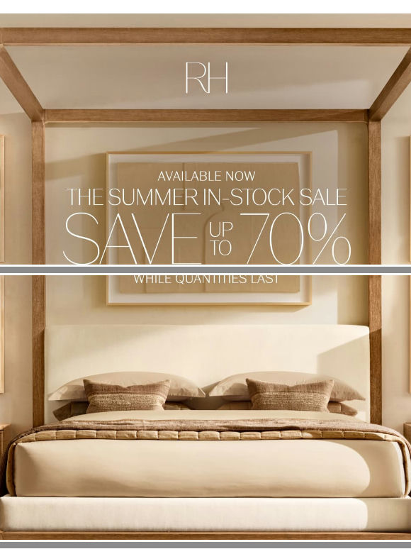 The Summer In-Stock Sale. Save Up to 70% While Quantities Last.