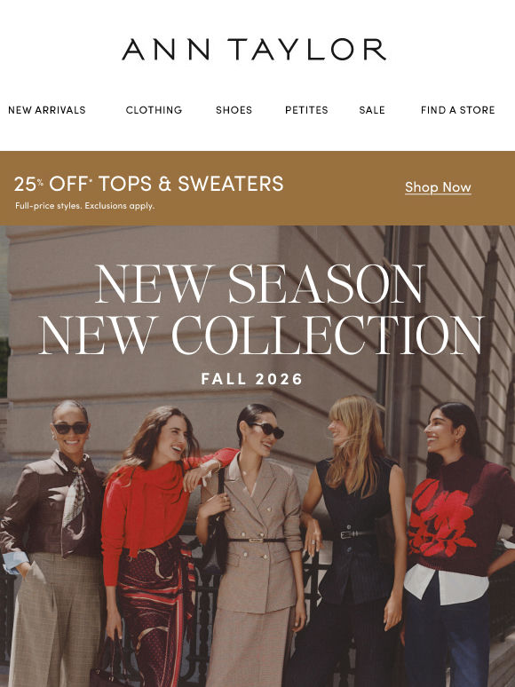 New Season. New Collection. New Ways To Express Yourself.