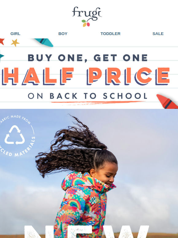 School Days Are Coming | Buy 1, Get 1 Half Price