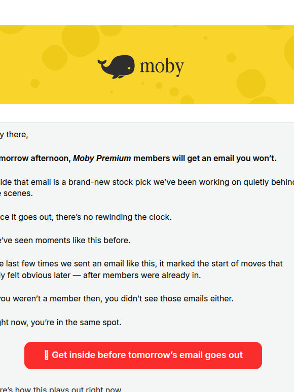 An email you won't get