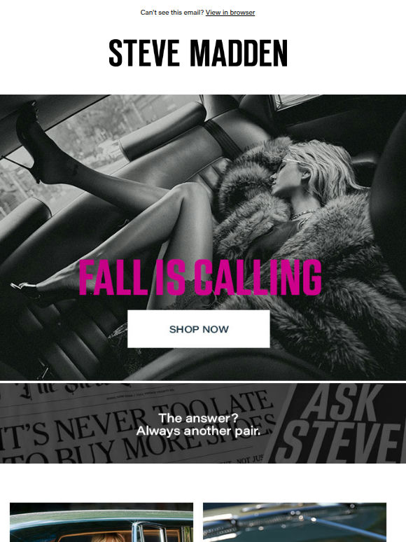 New Fall Styles Just Called