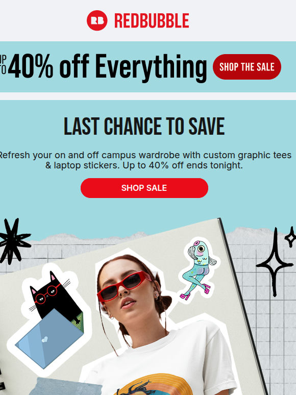 Still Thinking About It? Last Day for up to 40% off 👀