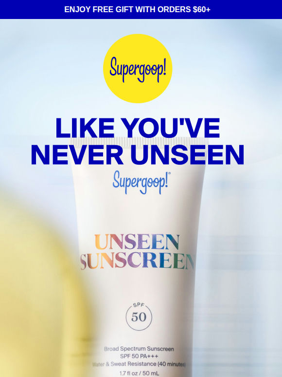 Our award-winning invisible SPF 🏆