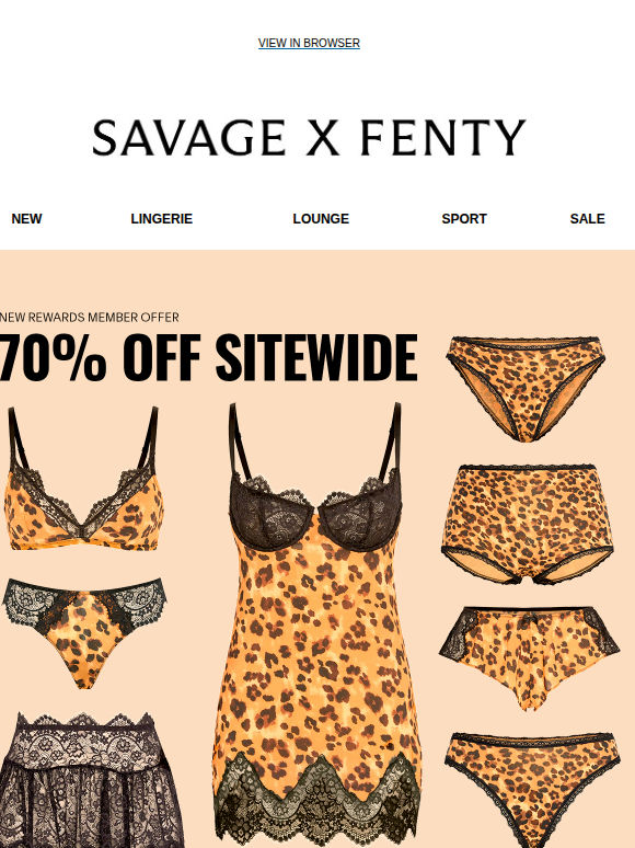 Go Wild With 70% Off Sitewide