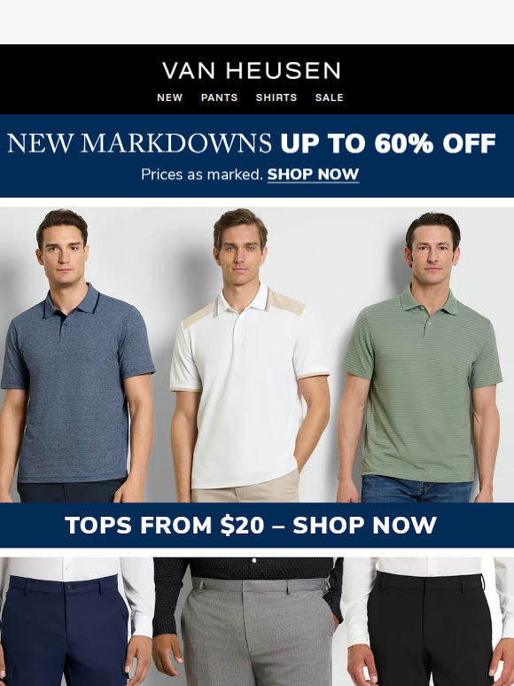 NEW MARKDOWNS 🤝 up to 60% off