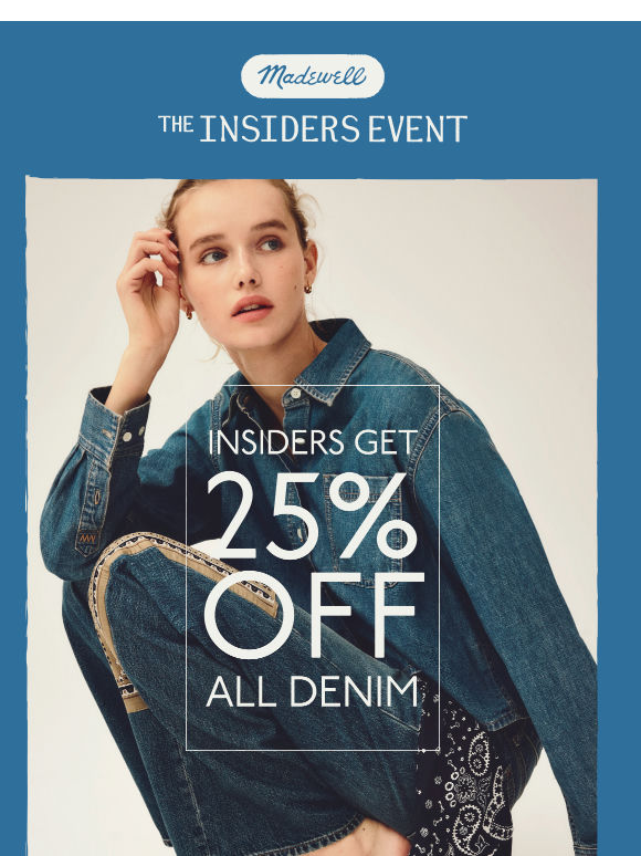 25% off five-star fall denim