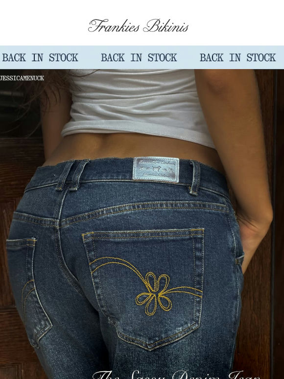 BACK IN STOCK: The Sassy Denim Jean