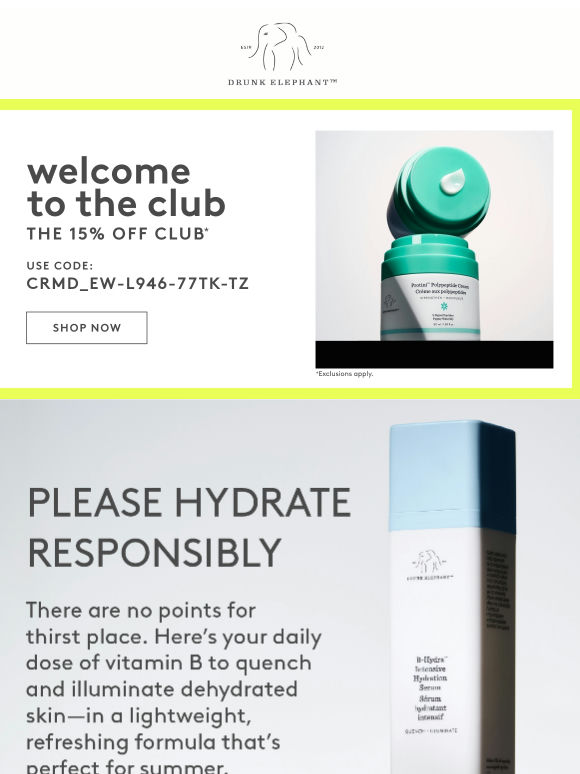 Hydrated skin