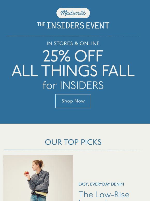 25% off all things fall