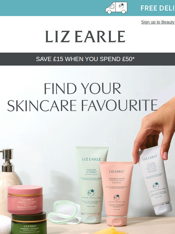 Get autumn‑ready skin with £15 Off