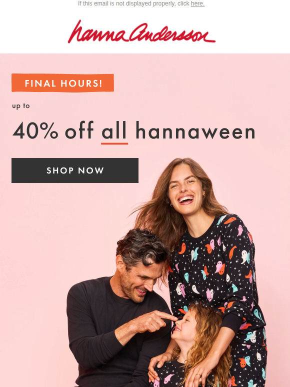 FINAL HOURS ⏳ Up To 40% Off All Hannaween