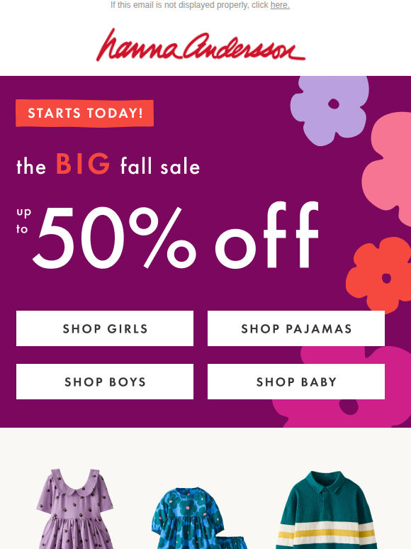 Up To 50% Off 🎉 Our Big Fall Sale Is Here