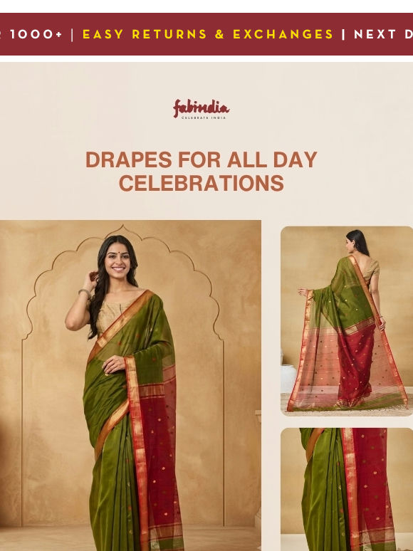 ✨ Artisanal Saris for Celebrations