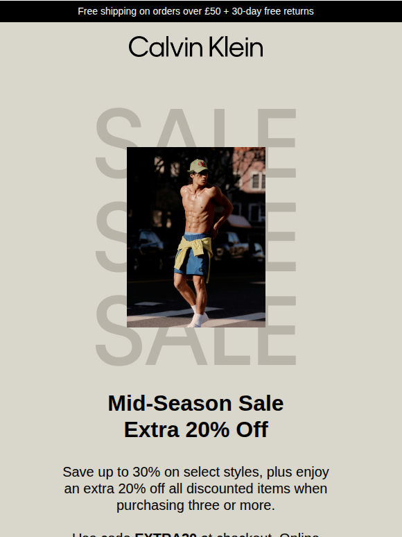 Mid-Season Sale: Extra 20% Off