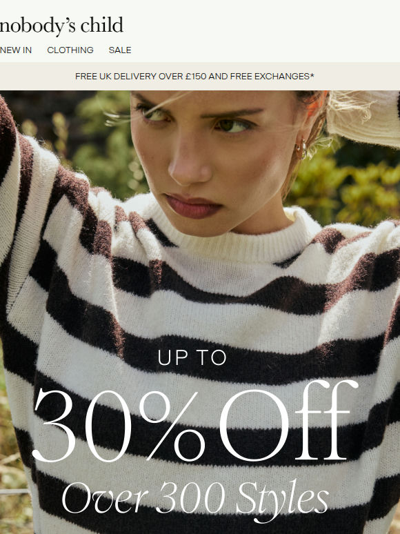 Up to 30% off. Limited time.