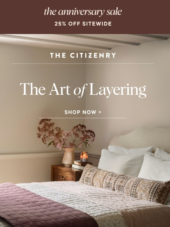 The art of layering a bed