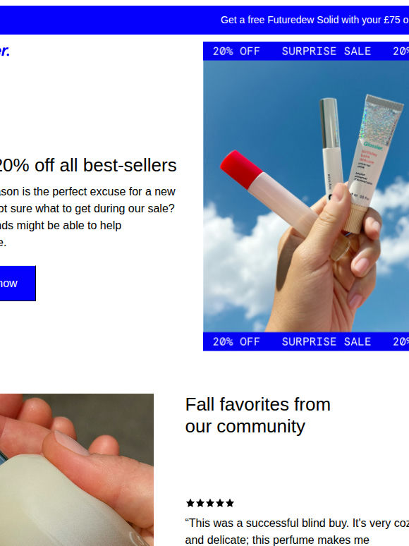 STILL ON! Get 20% off best-sellers