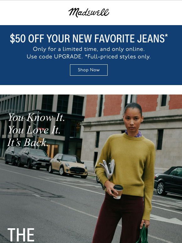 Our best-selling cords are back