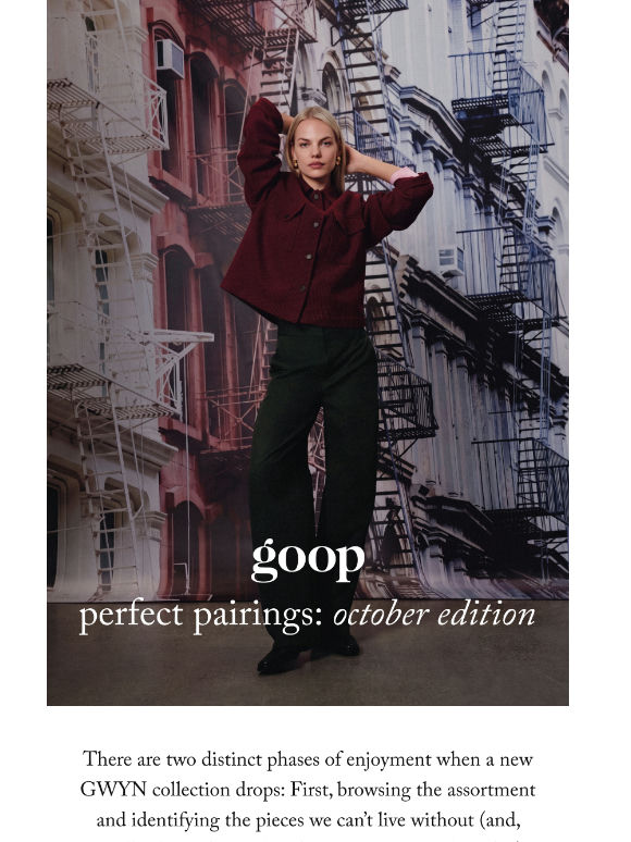 perfect pairings: October edition