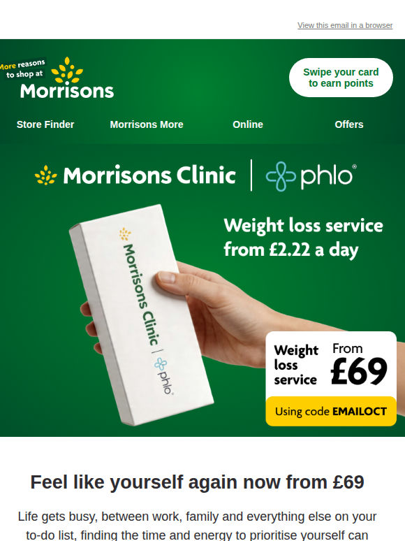£69 weight loss offer inside
