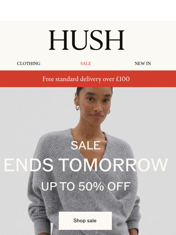 Sale ends tomorrow