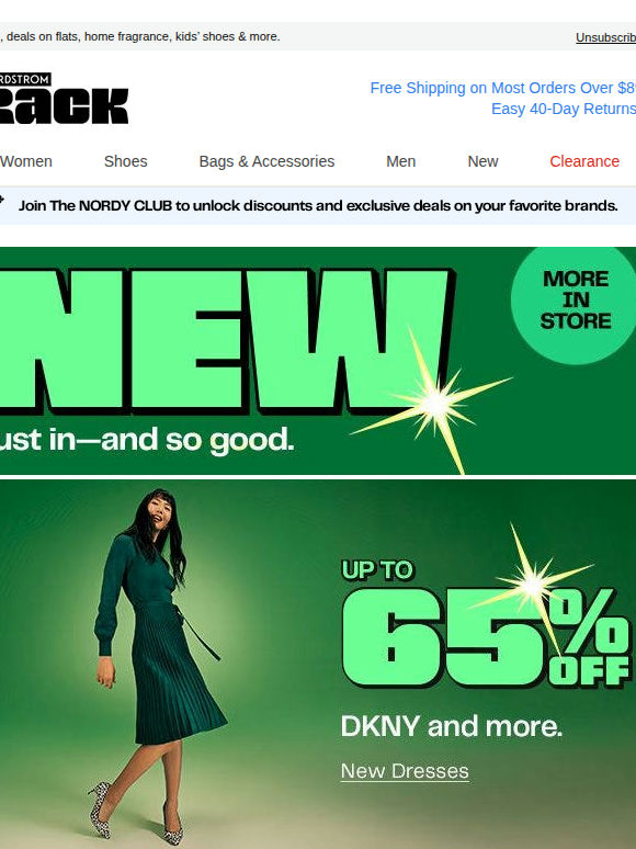 New dresses up to 65% off—from DKNY & more