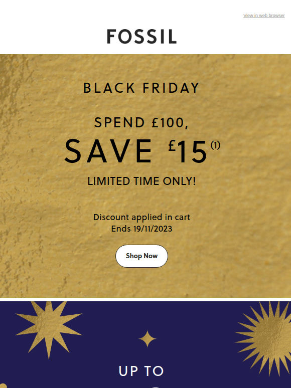 Up to 50% Off + Extra £15