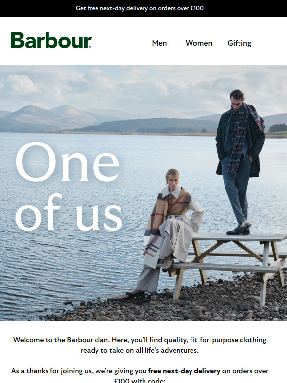 Hello from Barbour 👋