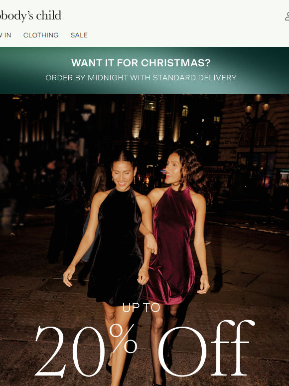 ALL party up to 20% off