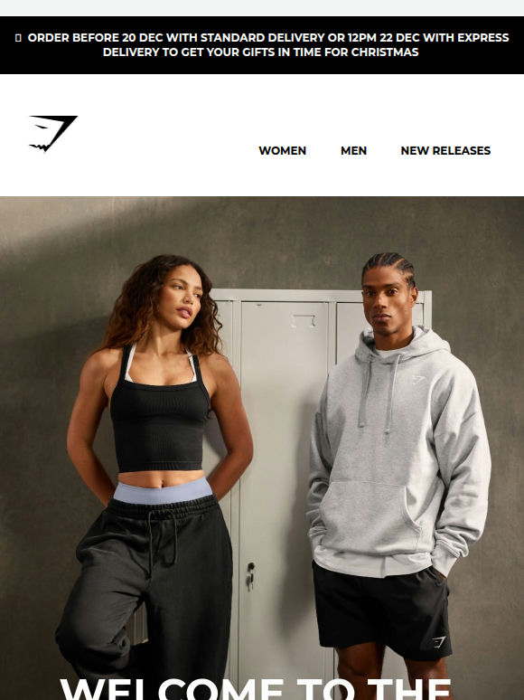 Welcome to the Gymshark family 🦈