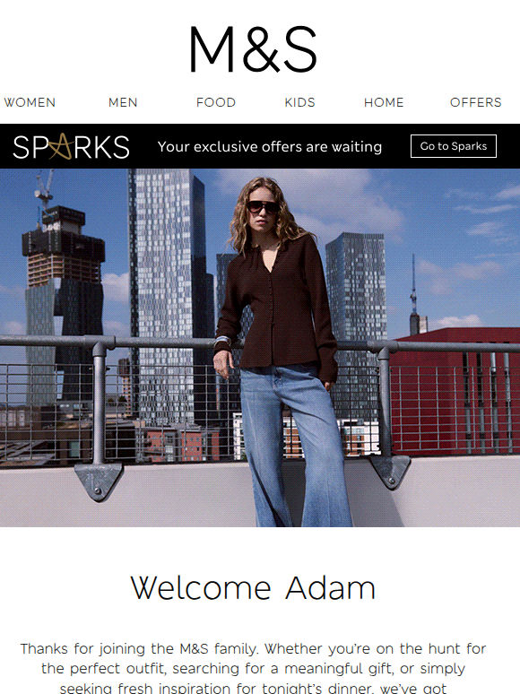 The best of M&S for you, Adam