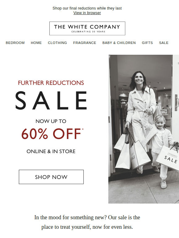 Enjoy up to 60% off while you can