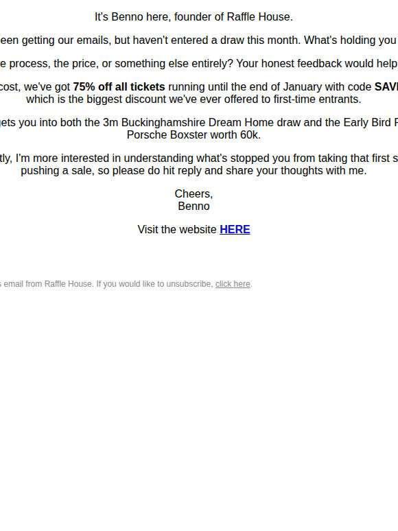 What's holding you back? I'd love to know.