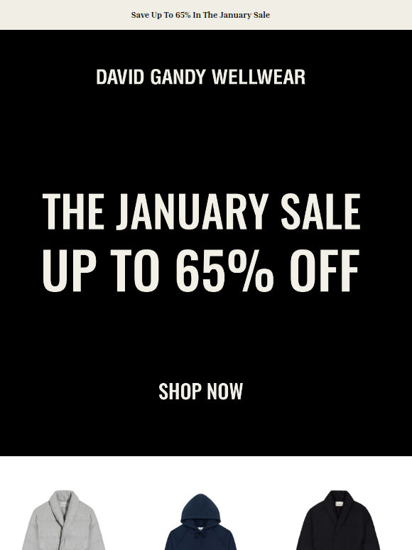 Save In The Wellwear January Sale