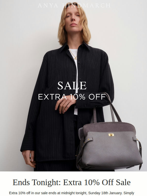 Last chance: extra 10% off sale
