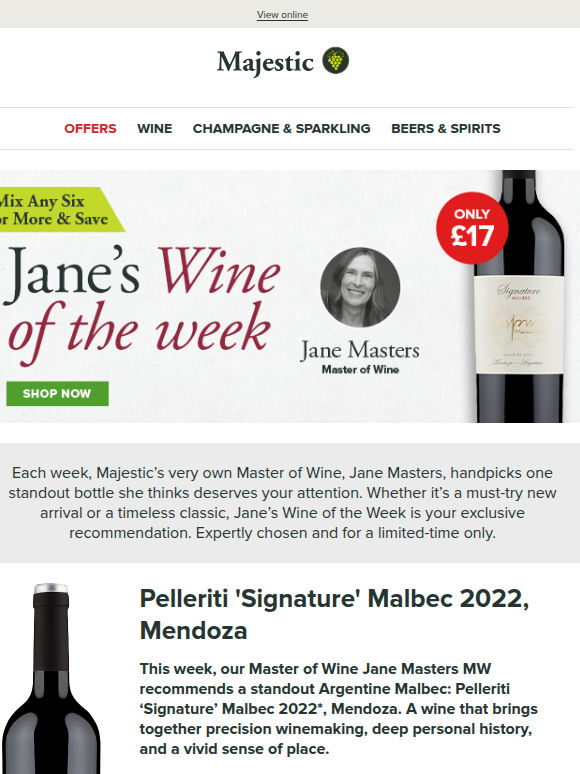 Jane Masters MW NEW Wine of the Week