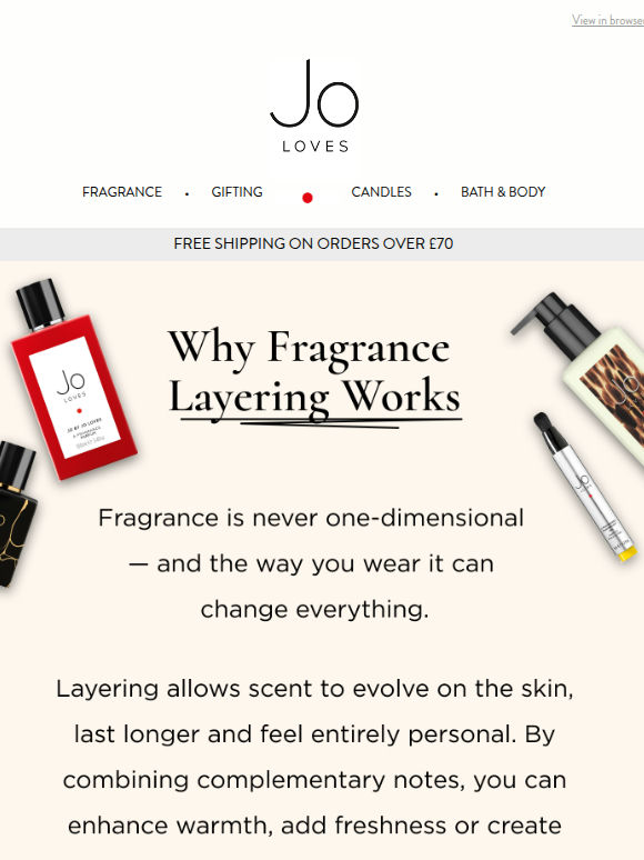 Why fragrance layering works