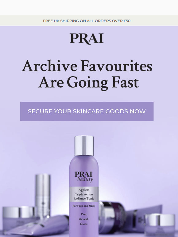 The Archive closes soon ✨ Signature Favourites at Limited Prices