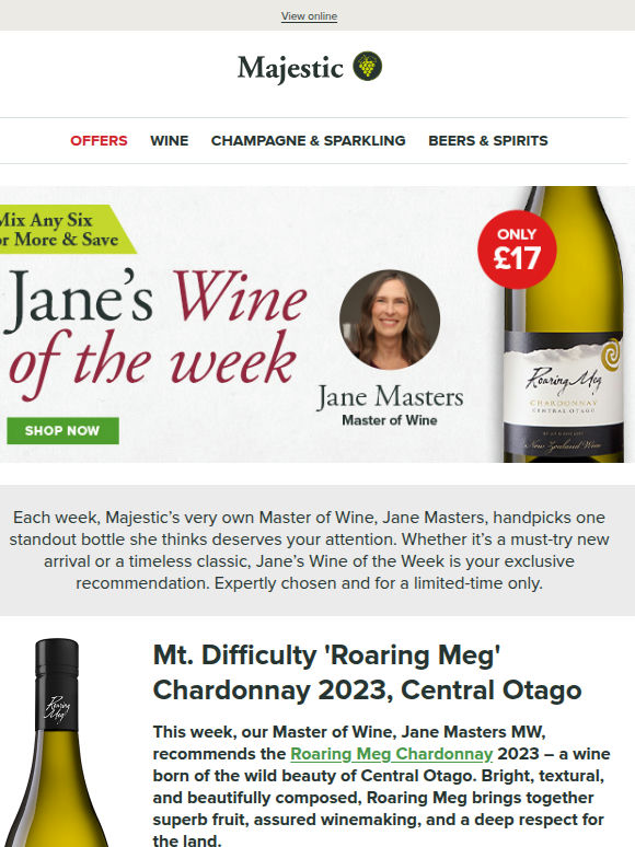 Jane’s NEW Wine of the Week