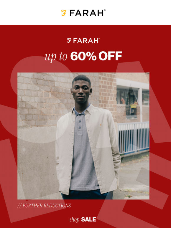 Final Weekend: The Farah Seasonal Sale is Now 60% Off
