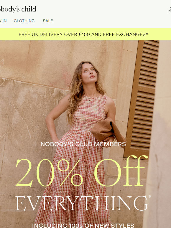 20% off the dress (and the jacket)
