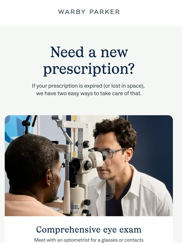 Two paths to a new prescription