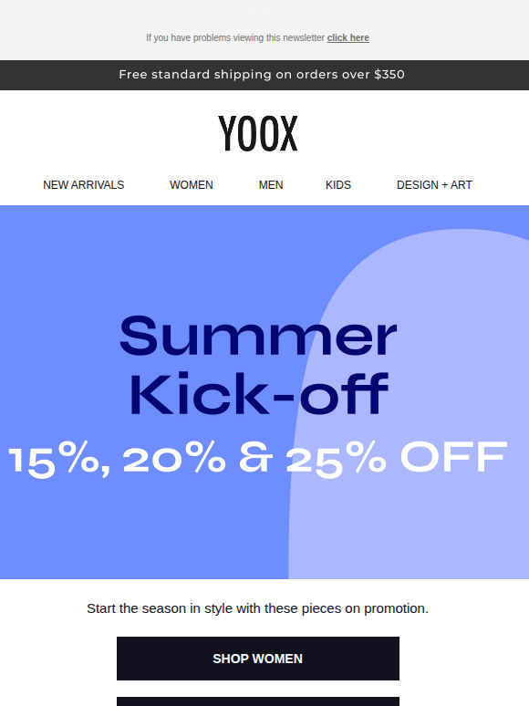 Ready for a refresh? Shop key pieces at 15%, 20% & 25% OFF