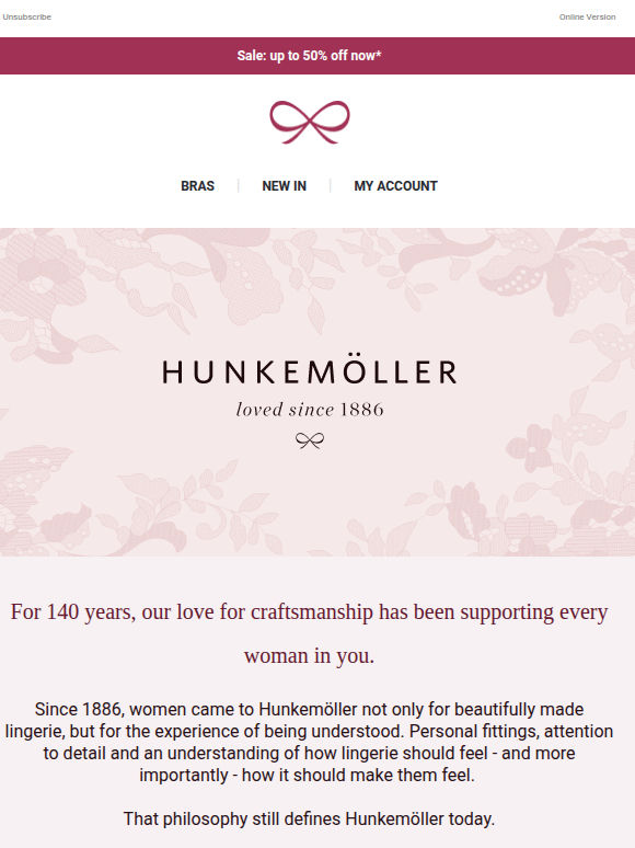 140 years of Hunkemoller🎀