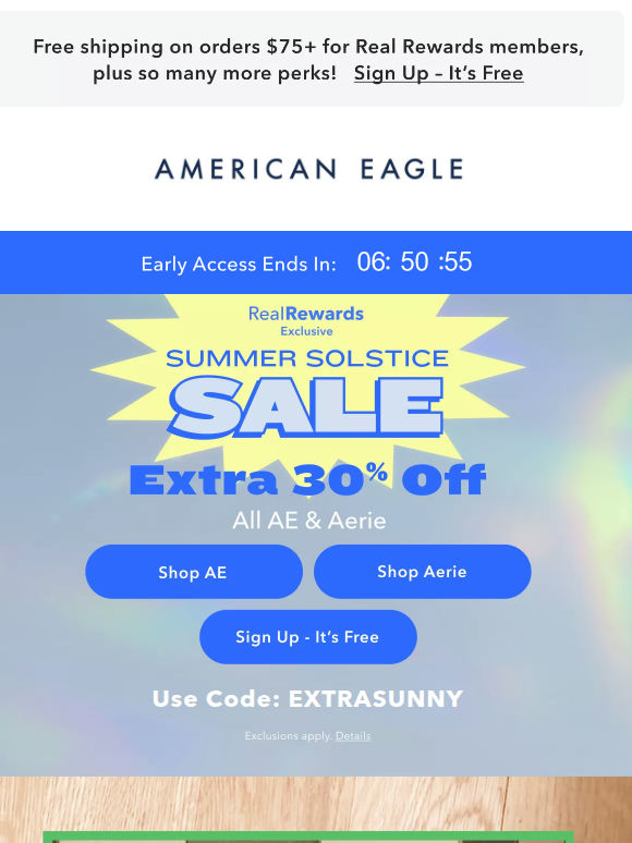 For our besties🔑✨ Extra 30% off AE & Aerie
