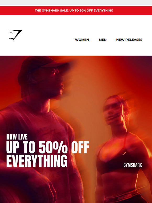 Up to 50% off NOW LIVE 🫨