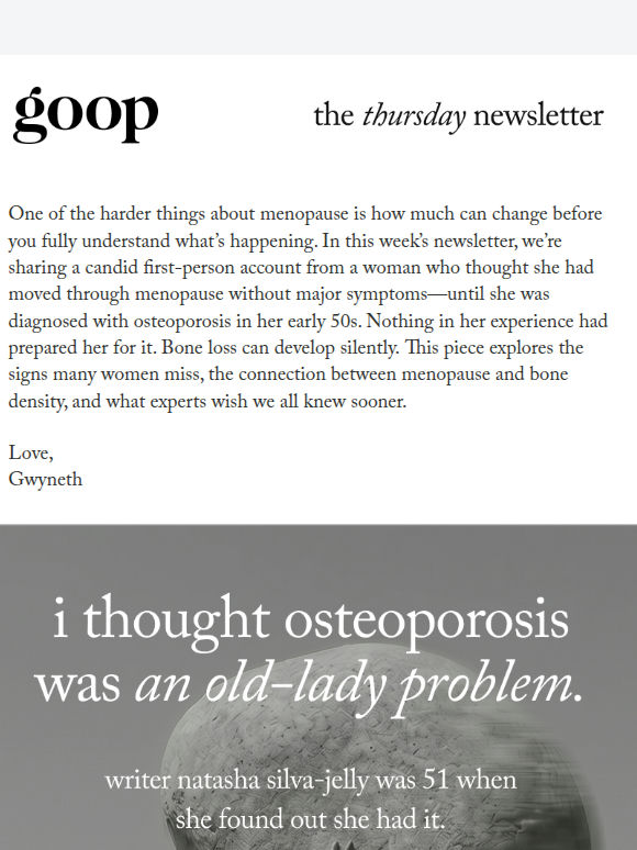 the Thursday newsletter