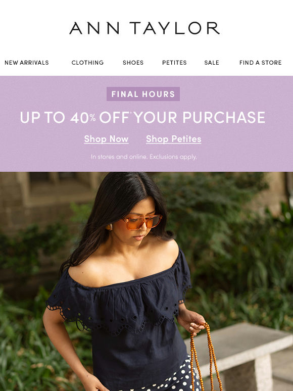 These Styles Just Arrived, But This Sale Ends Tonight